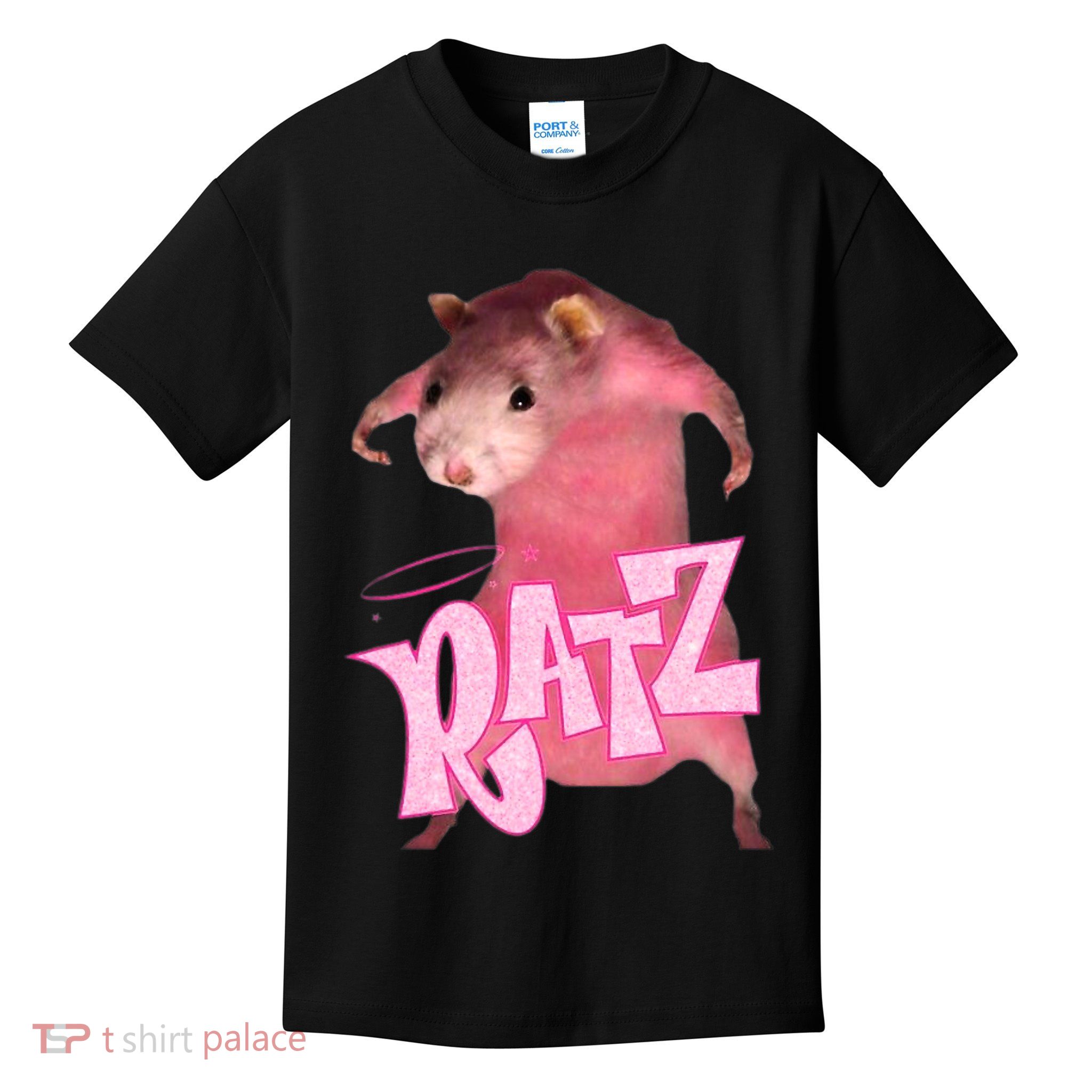 Ratz Funny Rat Funny Mouse Ratz Pink Ratz Mouse Meme Kids T-Shirt