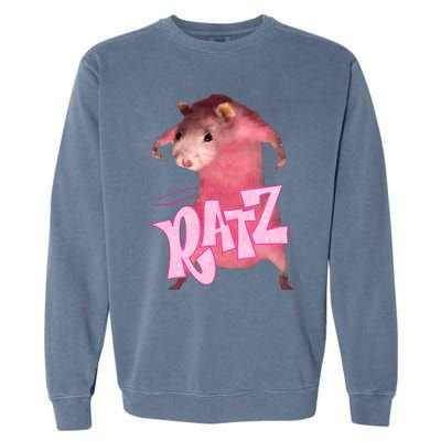 Ratz Funny Rat Funny Mouse Ratz Pink Ratz Mouse Meme Garment-Dyed Sweatshirt