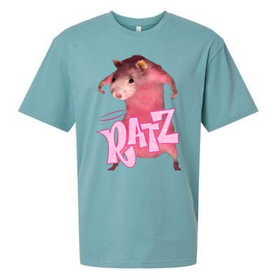 Ratz Funny Rat Funny Mouse Ratz Pink Ratz Mouse Meme Sueded Cloud Jersey T-Shirt