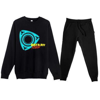 Rotary Fever Rotary Engine Premium Crewneck Sweatsuit Set