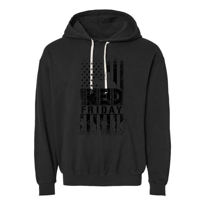 RED Friday Remember Everyone Deployed Garment-Dyed Fleece Hoodie