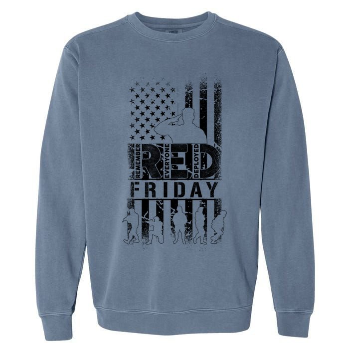 RED Friday Remember Everyone Deployed Garment-Dyed Sweatshirt