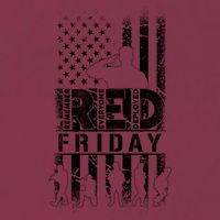 RED Friday Remember Everyone Deployed 16oz Travel Tumbler