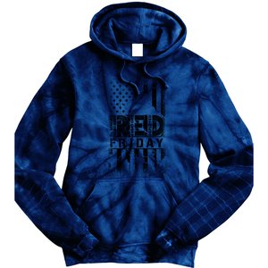 RED Friday Remember Everyone Deployed Tie Dye Hoodie