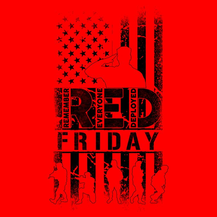 RED Friday Remember Everyone Deployed Sweatshirt