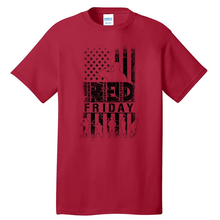 RED Friday Remember Everyone Deployed Tall T-Shirt