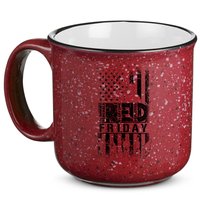 RED Friday Remember Everyone Deployed 15oz Campfire Ceramic Mug