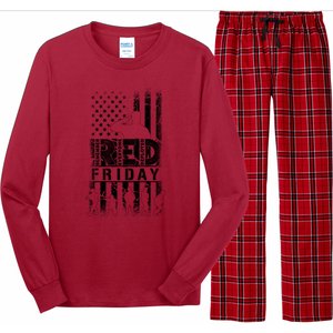 RED Friday Remember Everyone Deployed Long Sleeve Pajama Set