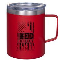RED Friday Remember Everyone Deployed 12oz Stainless Steel Coffee Mug