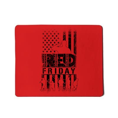 RED Friday Remember Everyone Deployed Mousepad