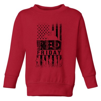 RED Friday Remember Everyone Deployed Toddler Sweatshirt