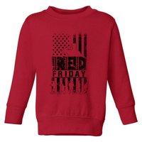 RED Friday Remember Everyone Deployed Toddler Sweatshirt