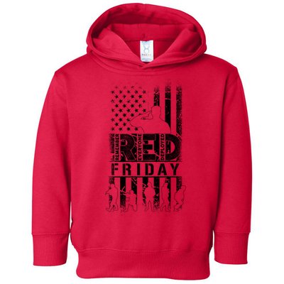 RED Friday Remember Everyone Deployed Toddler Hoodie