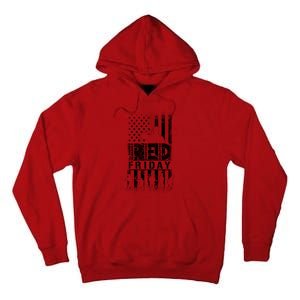 RED Friday Remember Everyone Deployed Tall Hoodie