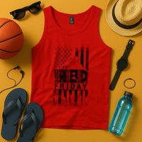 RED Friday Remember Everyone Deployed Tank Top