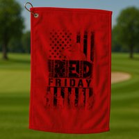 RED Friday Remember Everyone Deployed Golf Towel
