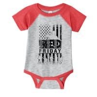 RED Friday Remember Everyone Deployed Infant Baby Jersey Bodysuit