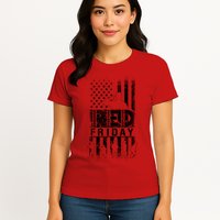 RED Friday Remember Everyone Deployed Womens T-Shirt
