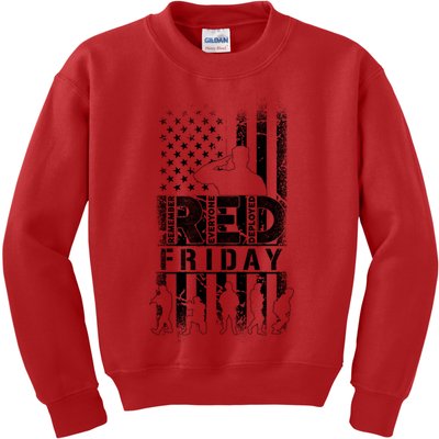 RED Friday Remember Everyone Deployed Kids Sweatshirt