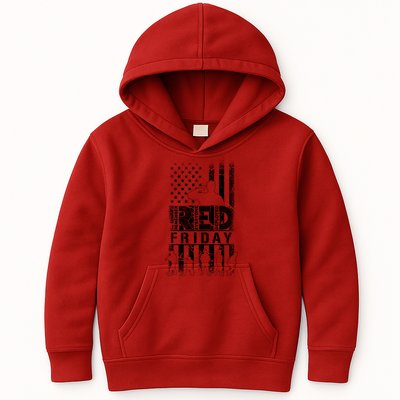 RED Friday Remember Everyone Deployed Kids Hoodie