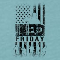 RED Friday Remember Everyone Deployed Sueded Cloud Jersey T-Shirt