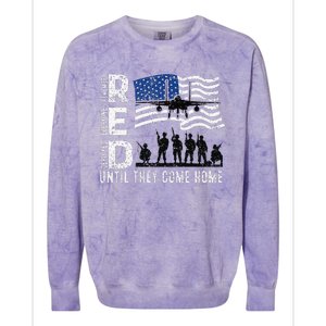 Red Friday Remember Everyone Deployed Until Come Colorblast Crewneck Sweatshirt