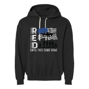 Red Friday Remember Everyone Deployed Until Come Garment-Dyed Fleece Hoodie