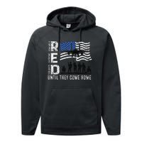 Red Friday Remember Everyone Deployed Until Come Performance Fleece Hoodie