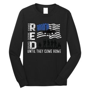 Red Friday Remember Everyone Deployed Until Come Long Sleeve Shirt