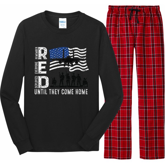 Red Friday Remember Everyone Deployed Until Come Long Sleeve Pajama Set