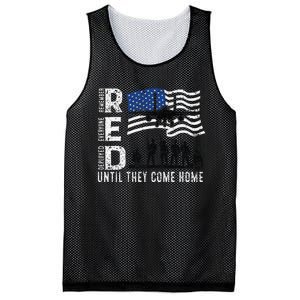 Red Friday Remember Everyone Deployed Until Come Mesh Reversible Basketball Jersey Tank