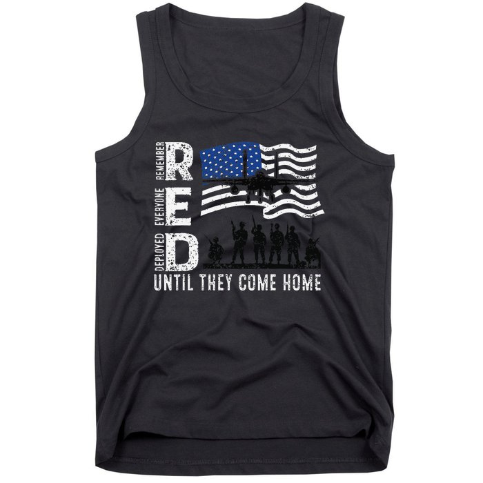 Red Friday Remember Everyone Deployed Until Come Tank Top