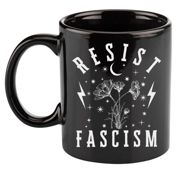 Resist Fascism 11oz C Handle Ceramic Mug