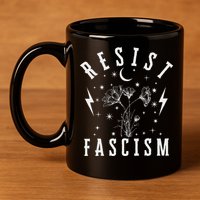 Resist Fascism 11oz C Handle Ceramic Mug