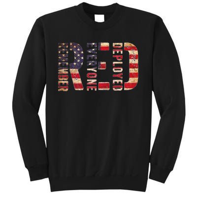 Red Fridays Remember Everyone Deployed American Flag Sweatshirt