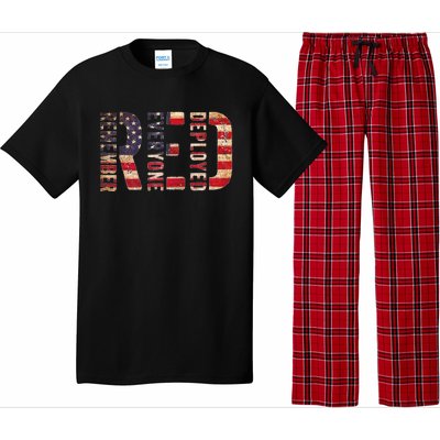 Red Fridays Remember Everyone Deployed American Flag Pajama Set