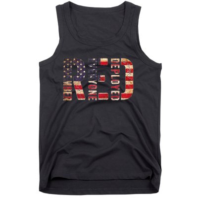 Red Fridays Remember Everyone Deployed American Flag Tank Top