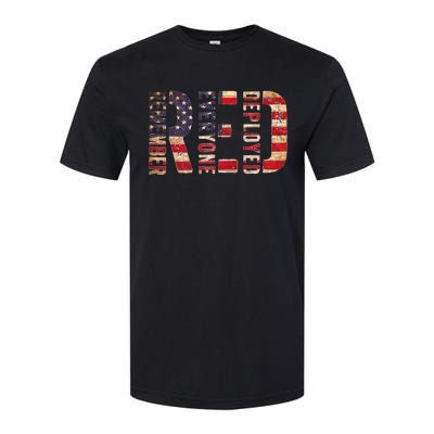 Red Fridays Remember Everyone Deployed American Flag Softstyle® CVC T-Shirt