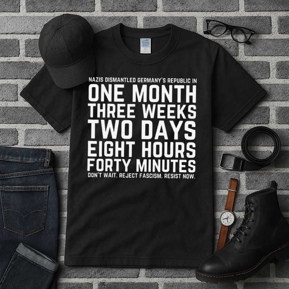 Reject Fascism Resist Now Resist Like Its 1938 Germany Tall T-Shirt