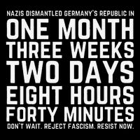 Reject Fascism Resist Now Resist Like Its 1938 Germany Bucket Hat