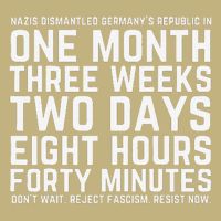 Reject Fascism Resist Now Resist Like Its 1938 Germany Cooling Performance Crew T-Shirt