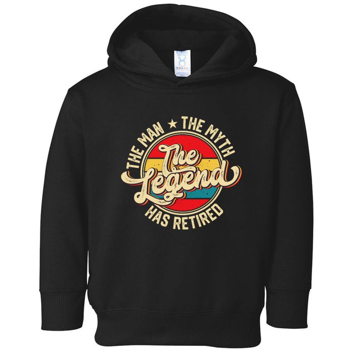 Retired Funny Retirement Gift For Men Toddler Hoodie