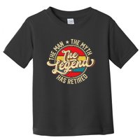 Retired Funny Retirement Gift For Men Toddler T-Shirt