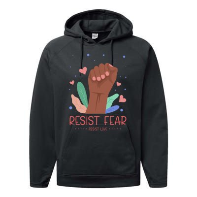 Resist Fear Performance Fleece Hoodie