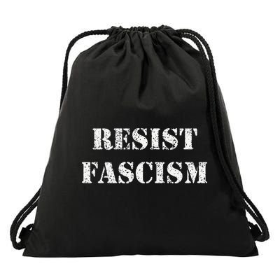 Resist Fascism Drawstring Bag