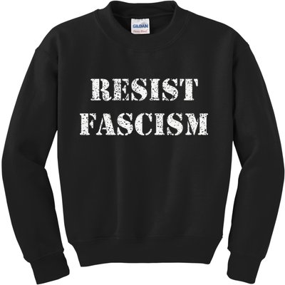 Resist Fascism Kids Sweatshirt