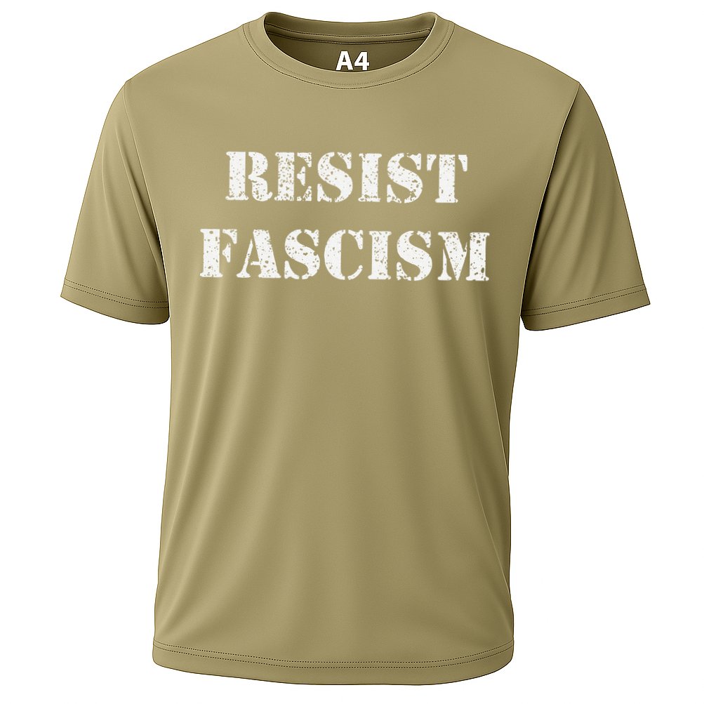Resist Fascism Cooling Performance Crew T-Shirt