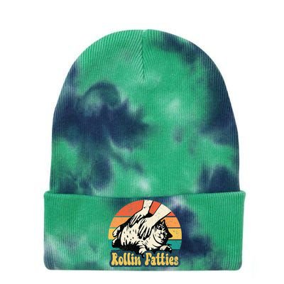 Rollin Fatties Tie Dye 12in Knit Beanie