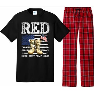 RED Friday Remember Everyone deployed every friday veterans Pajama Set