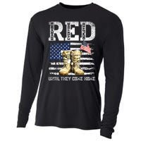 RED Friday Remember Everyone deployed every friday veterans Cooling Performance Long Sleeve Crew